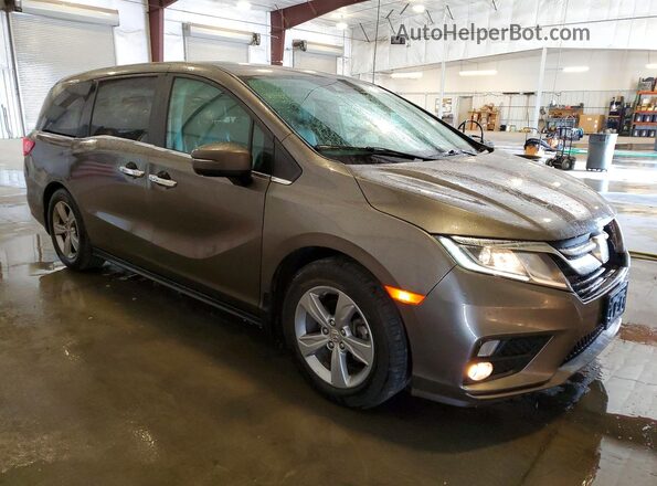 5FNRL6H79JB012458 2018 HONDA ODYSSEY Gray Передня права чверть