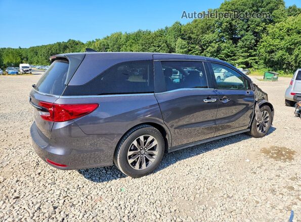 5FNRL6H79NB052495 2022 HONDA ODYSSEY Gray Trasero derecho