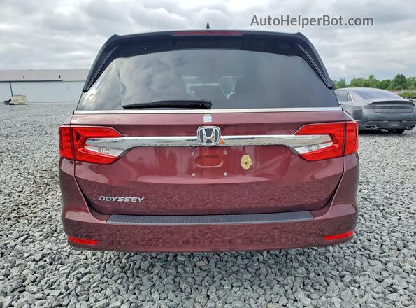 5FNRL6H7XJB056100 2018 HONDA ODYSSEY Burgundy უკანა ხედი