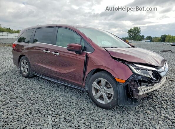 5FNRL6H7XJB056100 2018 HONDA ODYSSEY Burgundy წინა მარჯვენა