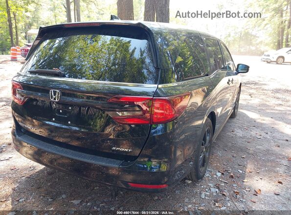 5FNRL6H7XRB056156 2024 HONDA ODYSSEY Black Задня права чверть