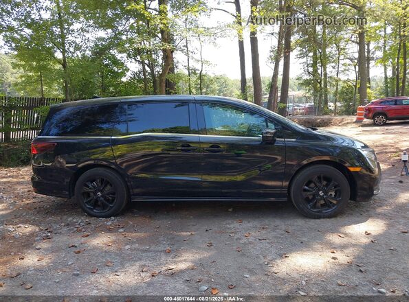 5FNRL6H7XRB056156 2024 HONDA ODYSSEY Black Вид задньої частини салону