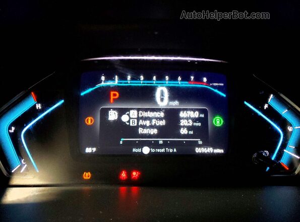 5FNRL6H88PB018530 2023 HONDA ODYSSEY Blue Вид щитка приладів