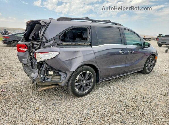 5FNRL6H91NB045834 2022 HONDA ODYSSEY Угольный Задняя правая четверть