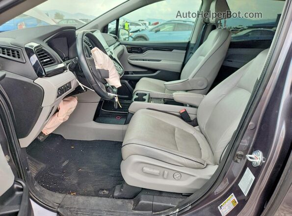 5FNRL6H91NB045834 2022 HONDA ODYSSEY Угольный Вид салона спереди