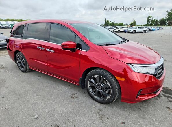 5FNRL6H97RB070548 2024 HONDA ODYSSEY Red Передня права чверть