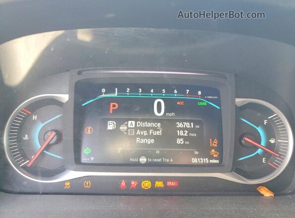 5FNYF5H22MB030239 2021 HONDA PILOT White Սարքավորումների վահանակի տեսք