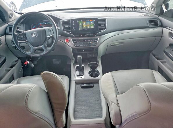 5FNYF5H51KB010605 2019 HONDA PILOT Blue Dashboard view