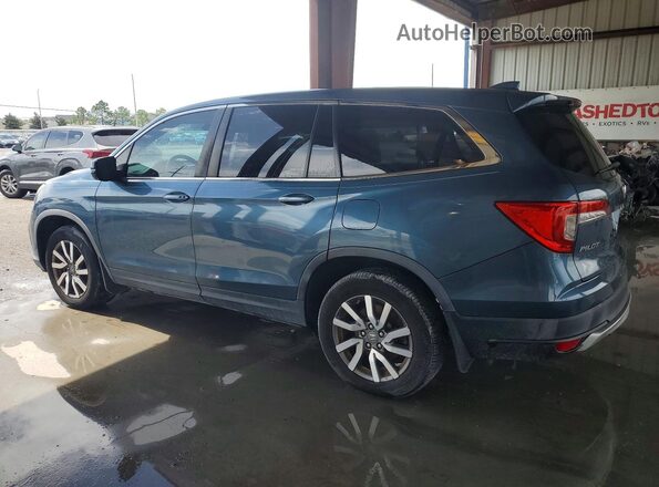 5FNYF5H51KB010605 2019 HONDA PILOT Blue Rear left