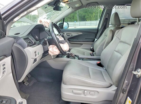 5FNYF5H52KB020799 2019 HONDA PILOT Gray წინა სალონის ხედი