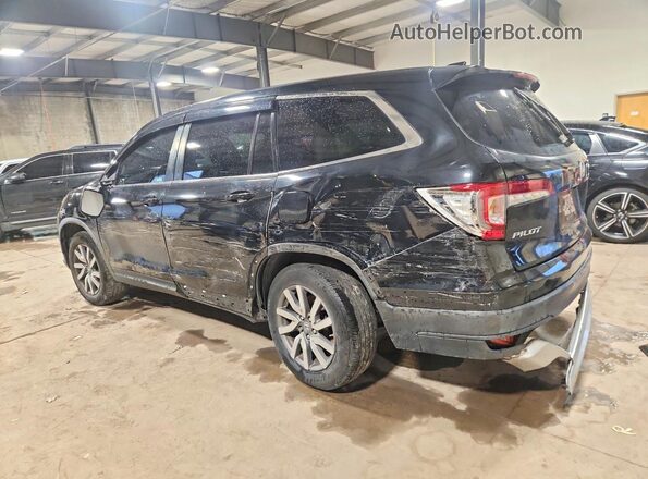 5FNYF5H54KB002627 2019 HONDA PILOT Black უკანა მარცხენა