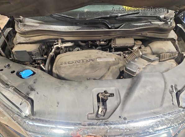 5FNYF5H54KB002627 2019 HONDA PILOT Black ძრავის განყოფილების ხედი