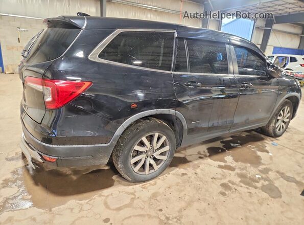5FNYF5H54KB002627 2019 HONDA PILOT Black უკანა მარჯვენა