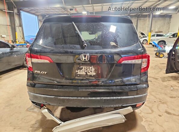 5FNYF5H54KB002627 2019 HONDA PILOT Black უკანა ხედი