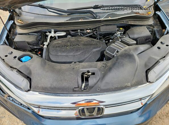 5FNYF5H90NB003510 2022 HONDA PILOT Blue Սալոնի հետևի տեսք