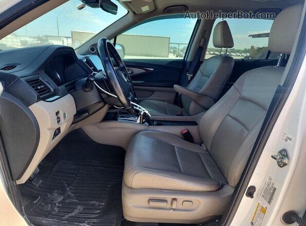 5FNYF5H98LB020942 2020 HONDA PILOT White Widok wnętrza z przodu