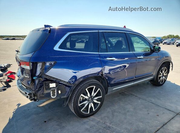 5FNYF6H06KB008357 2019 HONDA PILOT Blue Tył prawy