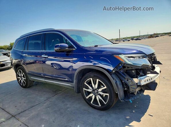 5FNYF6H06KB008357 2019 HONDA PILOT Blue Przód prawy