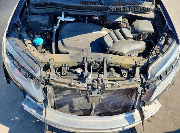 5FNYF6H06KB008357 2019 HONDA PILOT Blue Widok komory silnika