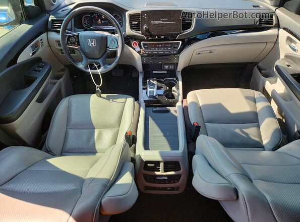 5FNYF6H06KB008357 2019 HONDA PILOT Blue Widok deski rozdzielczej