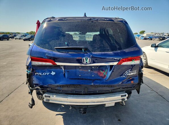 5FNYF6H06KB008357 2019 HONDA PILOT Blue Widok z tyłu