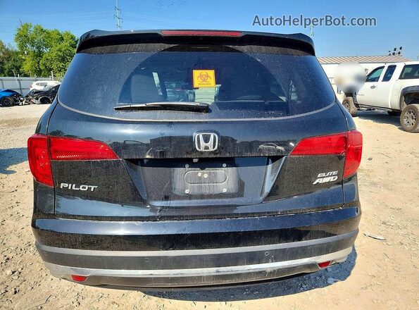 5FNYF6H07JB060739 2018 HONDA PILOT Black Rear view