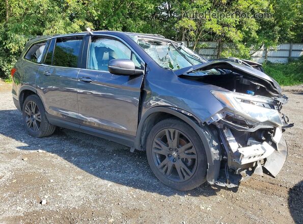 5FNYF6H27MB098753 2021 HONDA PILOT Gray Передня права чверть