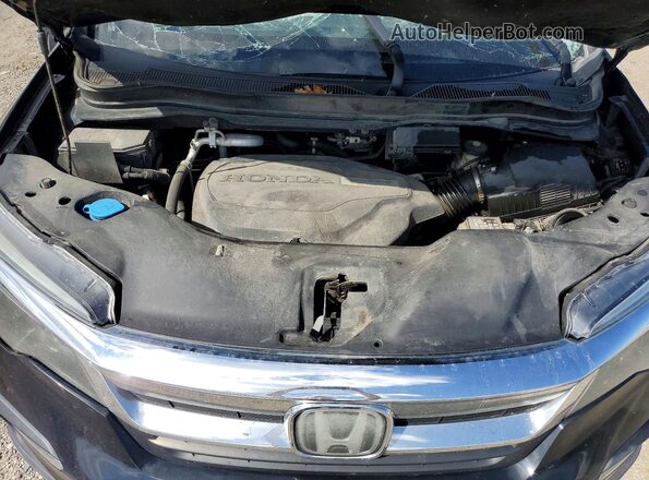 5FNYF6H3XKB504482 2019 HONDA PILOT Black Widok komory silnika