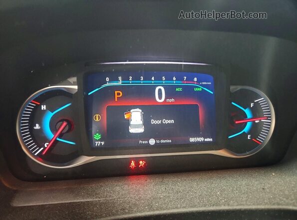 5FNYF6H50LB028276 2020 HONDA PILOT White Widok zestawu wskaźników