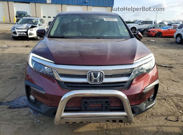 5FNYF6H51MB090108 2021 HONDA PILOT Maroon Widok z przodu