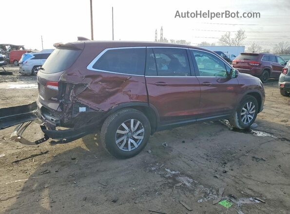 5FNYF6H51MB090108 2021 HONDA PILOT Maroon Tył prawy