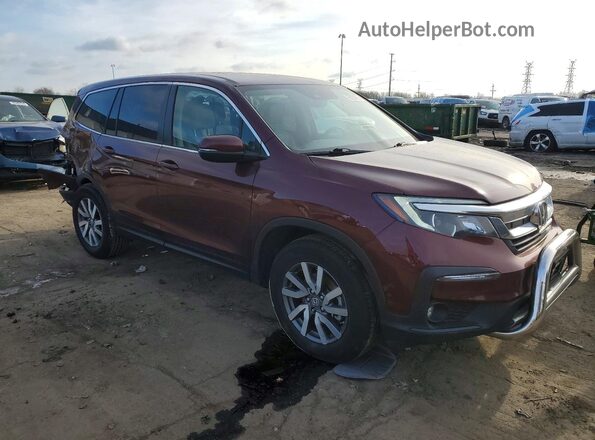 5FNYF6H51MB090108 2021 HONDA PILOT Maroon Przód prawy
