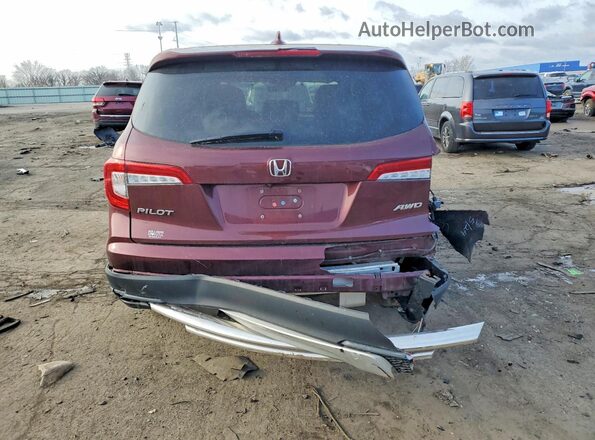5FNYF6H51MB090108 2021 HONDA PILOT Maroon Widok z tyłu
