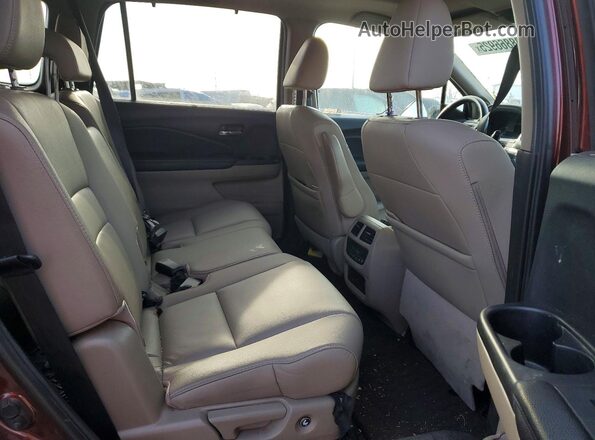 5FNYF6H51MB090108 2021 HONDA PILOT Maroon Widok wnętrza z tyłu
