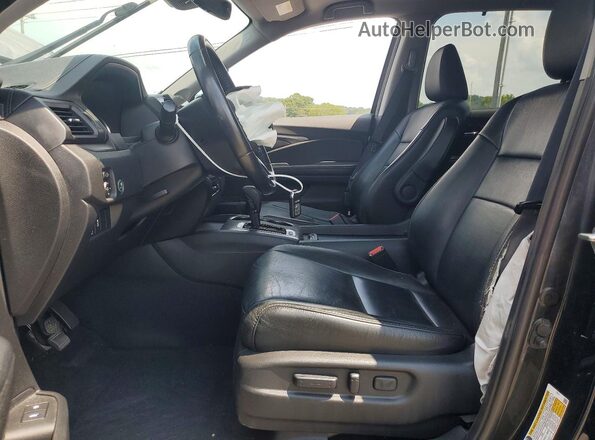 5FNYF6H54KB080184 2019 HONDA PILOT Black Widok wnętrza z przodu