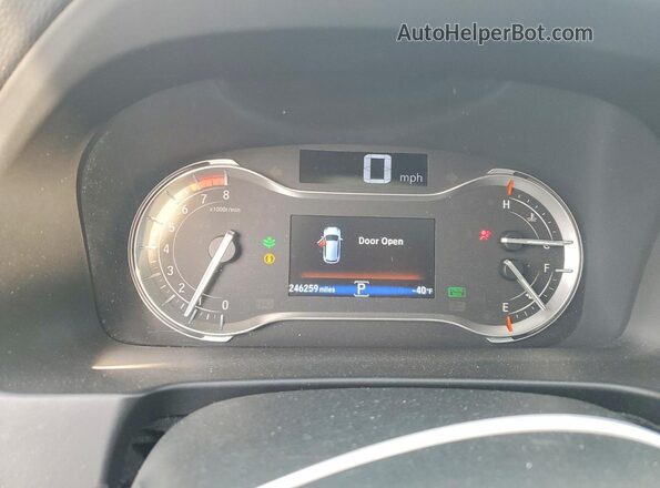 5FNYF6H59HB010933 2017 HONDA PILOT Black Widok zestawu wskaźników