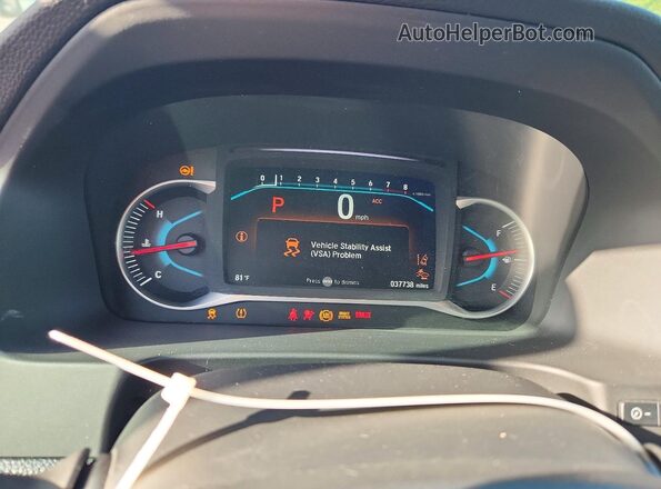 5FNYF6H5XMB090589 2021 HONDA PILOT Black Widok zestawu wskaźników