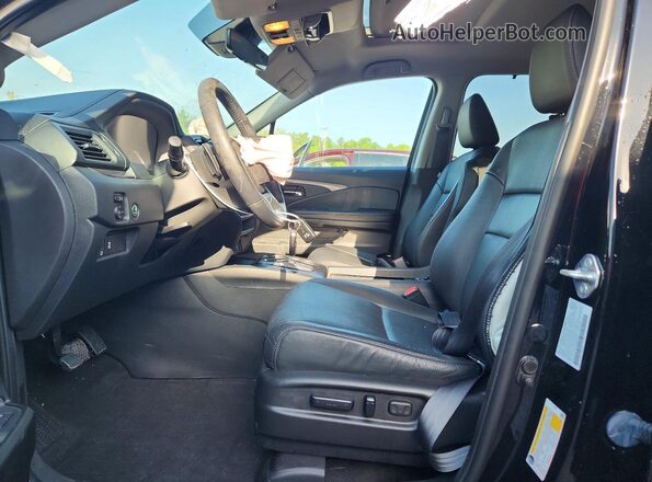5FNYF6H5XMB090589 2021 HONDA PILOT Black Widok wnętrza z przodu