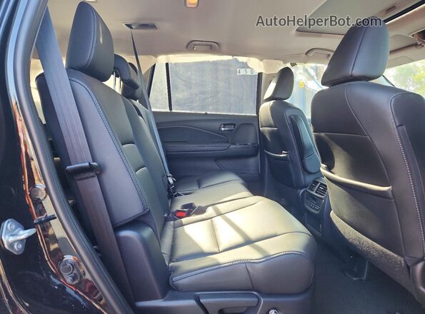 5FNYF6H5XMB090589 2021 HONDA PILOT Black Widok wnętrza z tyłu