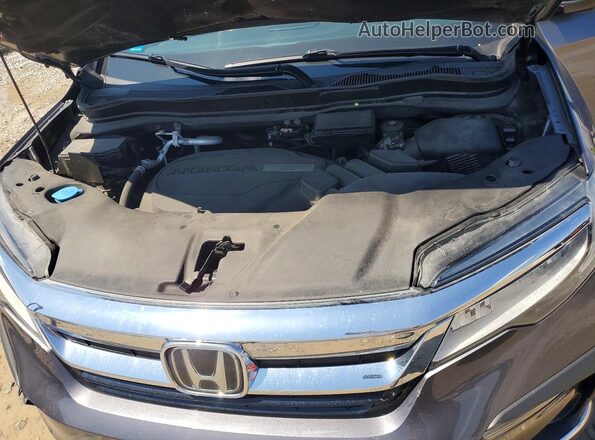 5FNYF6H63KB093484 2019 HONDA PILOT Серый Вид подкапотного пространства