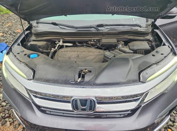 5FNYF6H68NB021295 2022 HONDA PILOT Gray Widok komory silnika