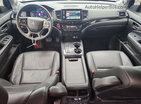 5FNYF6H68NB021295 2022 HONDA PILOT Gray Widok deski rozdzielczej