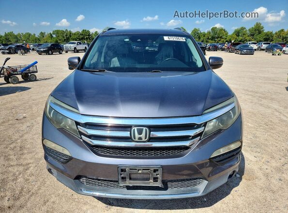 5FNYF6H92HB041170 2017 HONDA PILOT Gray Widok z przodu