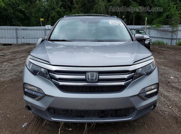 5FNYF6H9XJB503271 2018 HONDA PILOT Silver Вид спереду