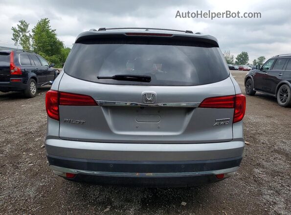 5FNYF6H9XJB503271 2018 HONDA PILOT Silver Вид ззаду