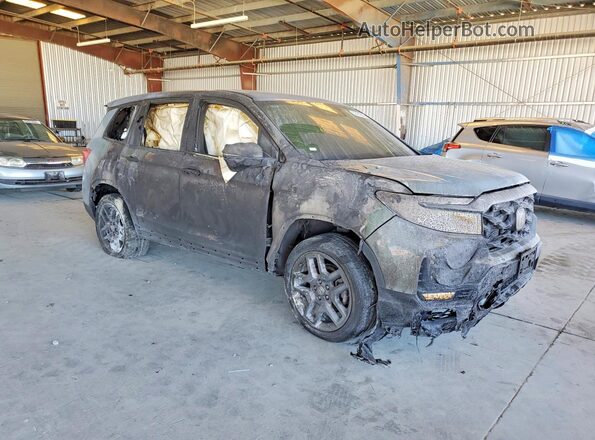 5FNYF7H55NB006184 2022 HONDA PASSPORT Серый Передняя правая четверть