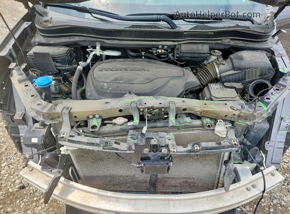 5FNYF7H91KB003300 2019 HONDA PASSPORT Black Vista del compartimento del motor
