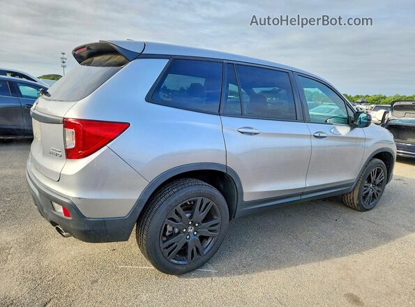 5FNYF8H20KB024325 2019 HONDA PASSPORT Silver უკანა მარჯვენა