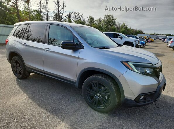 5FNYF8H20KB024325 2019 HONDA PASSPORT Silver წინა მარჯვენა