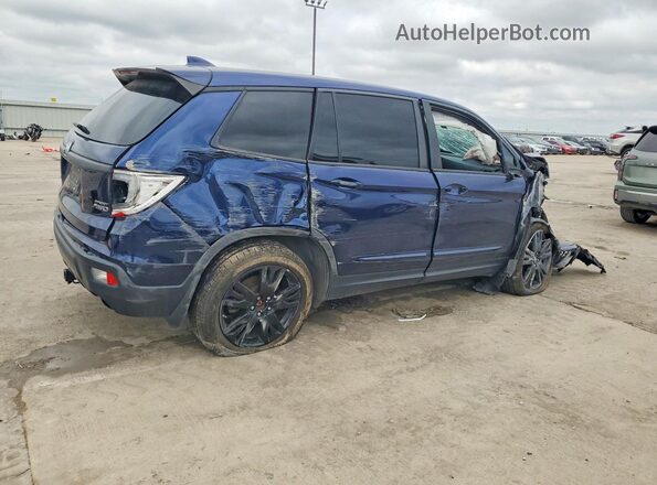 5FNYF8H23KB013173 2019 HONDA PASSPORT Blue Rear right